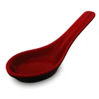 Ever Unison Melamine Black & Red Soup Spoon