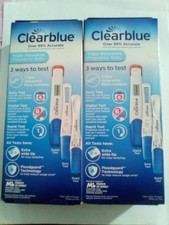 Lot Of 2 Clearblue Triple Assurance Pregnancy Test Kit 6 tests Total