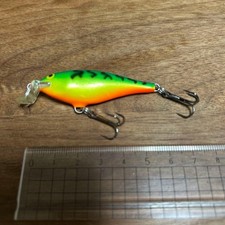 RaPaLa Shallow Shad Rap SSR-5 Lure Fluorescent for Bass, Trout, Seabass, Used