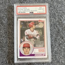 Topps 2018 1983 Topps Design Rookies Shohei Ohtani Rookie #83-1 PSA 10 Angels