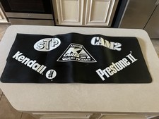Vintage Black Mechanics Fender Cover STP Cam2 Kendall Prestone II K Care HOT ROD