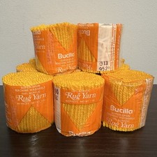 Bucilla Super Spun Pre-Cut Latch Hook Rug Yarn 1oz. Acrylic Vintage Orange