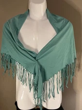 Cattlelac Ranch Fringe Scarf Womens Cotten
