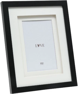 Deknudt S65KK2 Bilderrahmen Schwarz Doppel-Passepartout 15x20 cm - Bild 1 von 4