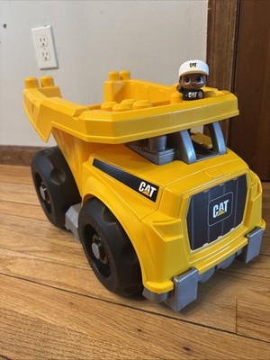 Mega Bloks Truck CAT Caterpillar Large Dump Truck Driver Include