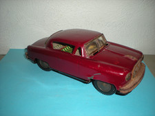 Vintage MSK Japan Burgandy Tin Nash Toy Car Working Windshield Wipers 1031