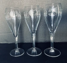 3 VTG Princess House HERITAGE Collection 7-3/4" Champagne Glasses 6 oz. MINT