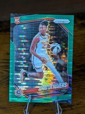 2025 Panini Prizm WNBA #131 Saniya Rivers Green Pulsar RC /25