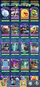 CR 65 LVL | 46 MAXED CARDS | 12K+ Trophies | 670K+ GOLD | 120 Emotes | CHEAP