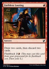 Faithless Looting - Light Play MTG Commander 2019