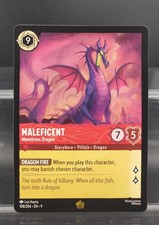 maleficent lorcana card 2023 Disney Lorcana En P1-Promo #22 Maleficent D100 Collector's Editio