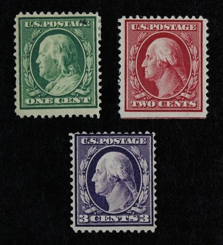 CKStamps: US Stamps Collection Scott#331 332 333 Mint H OG