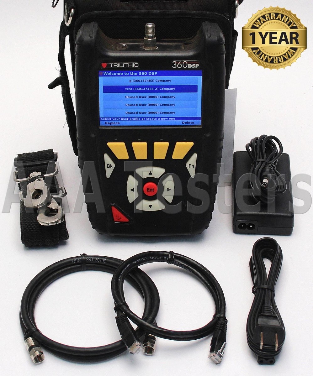 Trilithic 360 DSP Docsis 3.0 Home Certification CATV Meter 360DSP