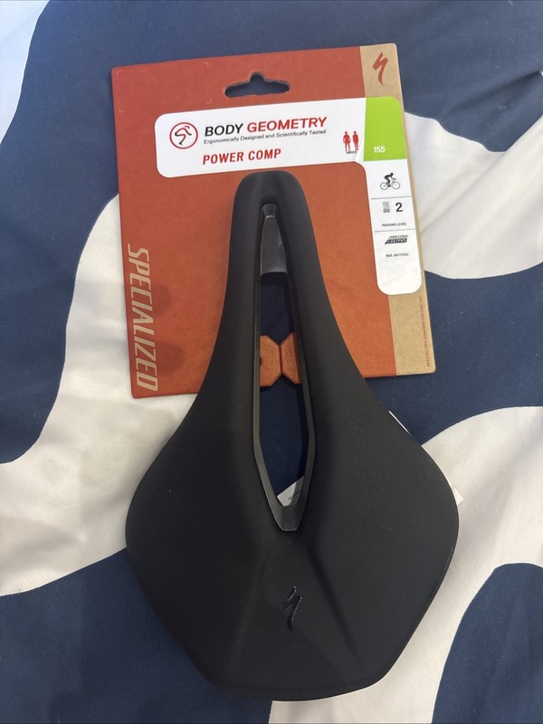Specialized Power Comp Saddle Black Padding Level 2 155mm Rail Material