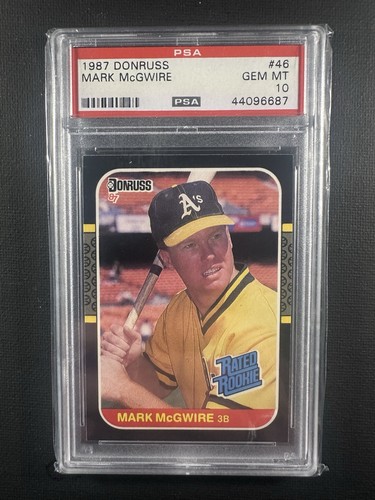 1987 Donruss Mark McGwire PSA 10