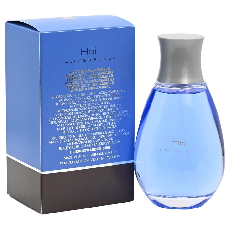 HEI Cologne por Alfred Sung para hombre 3,4 OZ nuevo en caja al por menor Foto 3 de 4