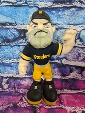 Vintage Rare 1995 Stuffins NFL Pittsburgh Steelers Mascot Plush Stuffed 90s