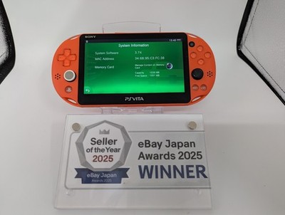 B6612 Sony PS Vita PCH-2000 console Neon Orange Handheld system