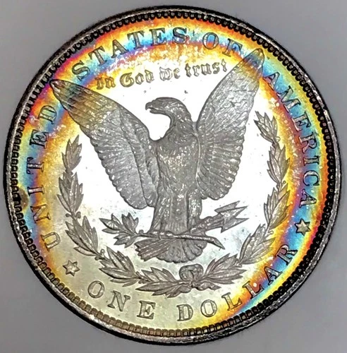 1896 P MORGAN DOLLAR SUPERB GEMBU++IMPECCABLE COLOR! HUGE TONER$$ WOW NR #64772