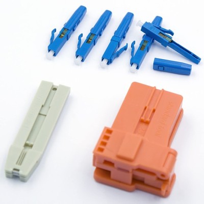 LC UPC Fiber Optic Quick Connector Single Mode 9/125 Fits 0.9/2.0/3.0mm Cable