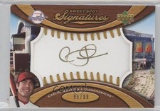 2007 Sweet Spot Signatures Ball Gold Stitching Ink 95/99 Carlos Quentin Auto ex0