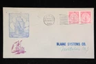 US COVER MASSACHUSETTS BAY COLONY FIRST DAY ISSUE SCOTT 682 PAIR