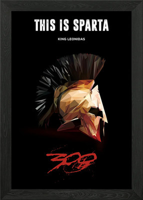 THIS IS SPARTA Gerahmtes Wandbild Poster Leinwanddruck Bild