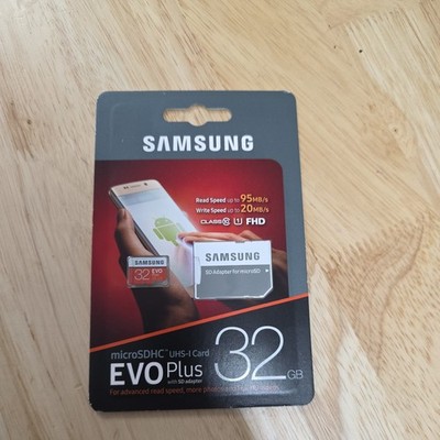 Samsung EVO Plus microSDHC MB-MC32G Memory Card UHS-I w/ SD adapter 32GB