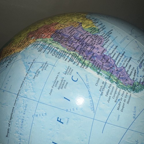 Vintage REPLOGLE World Nation Series Raised Relief Topographical 12" GLOBE USSR - Picture 3 of 5