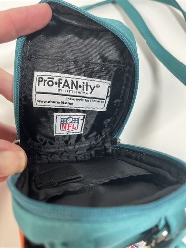 RARE NEW OLD STOCK Charm14 NFL Miami Dolphins Crossbody Mini Handbag Accessory - Picture 7 of 23