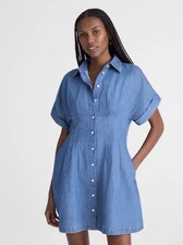 MADEWELL XS The Perry Denim Shirtdress OA017