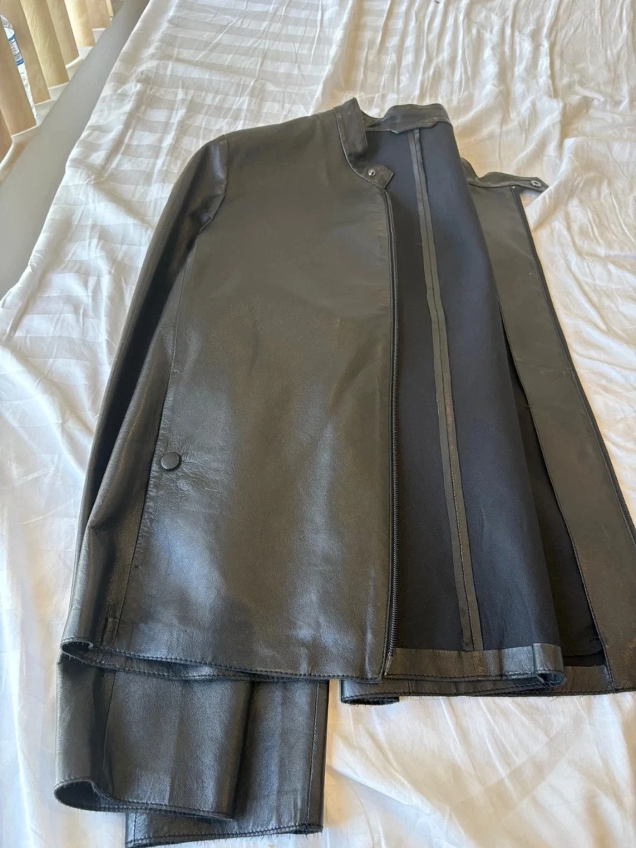 大きいサイズ新品アルマーニXLLogo＆Faux Leather Hoodie