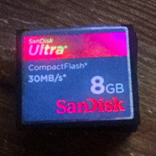 SanDisk Ultra 8GB CompactFlash CF Card Class 10 High Speed 30MB/s