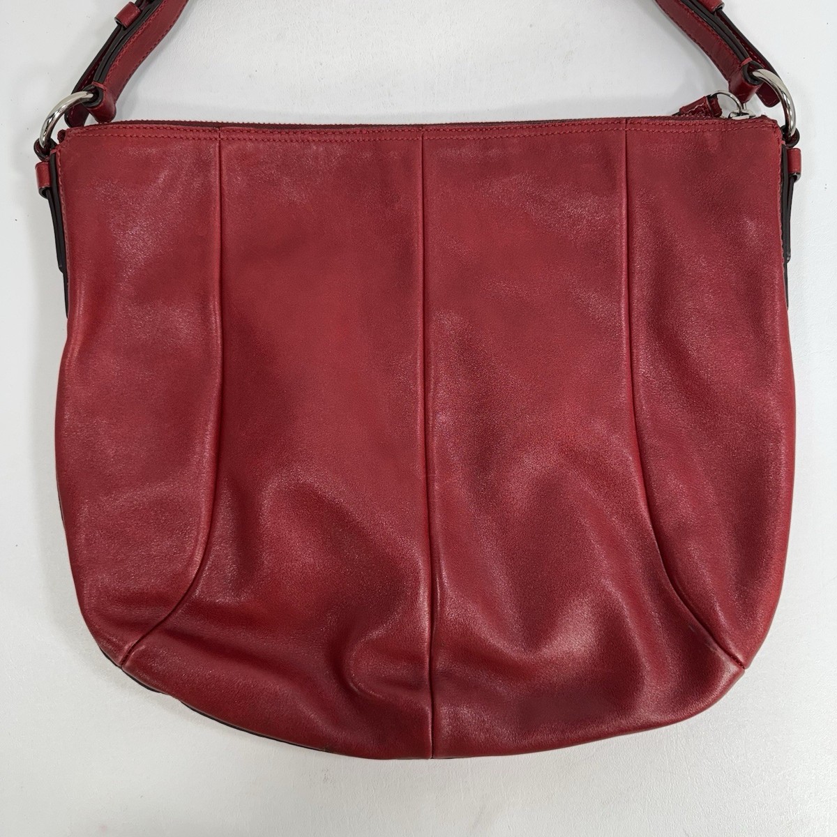 Vintage Coach 12684 Legacy Red Leather Hobo Shoulder Bag Purse | eBay