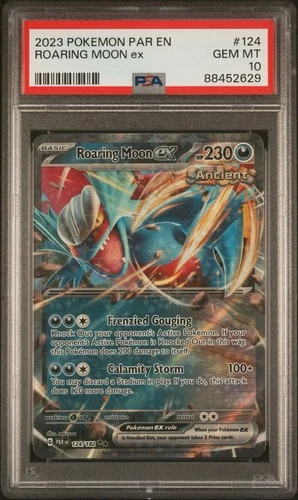 Pokemon TCG Roaring Moon EX 124/182 Paradox Rift PSA 10