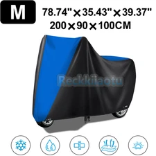 Bike Motorcycle Cover Waterproof Heavy Duty Scooter Outdoor Rain UV Protector M