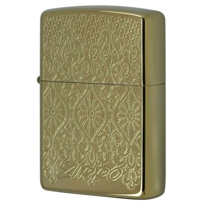 Zippo Lighter CASY ONLY European Lace Gold Titanium Coating