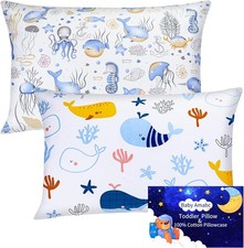 Toddler Pillow Cases Fit Kids  Travel Pillows 13 x 18, 14 x19 - Soft Cotton