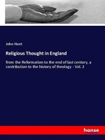 Religious Thought In England John Hunt