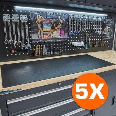 Werkbankmatten aus PVC für Werkbänke von 100 cm - 5 Stück