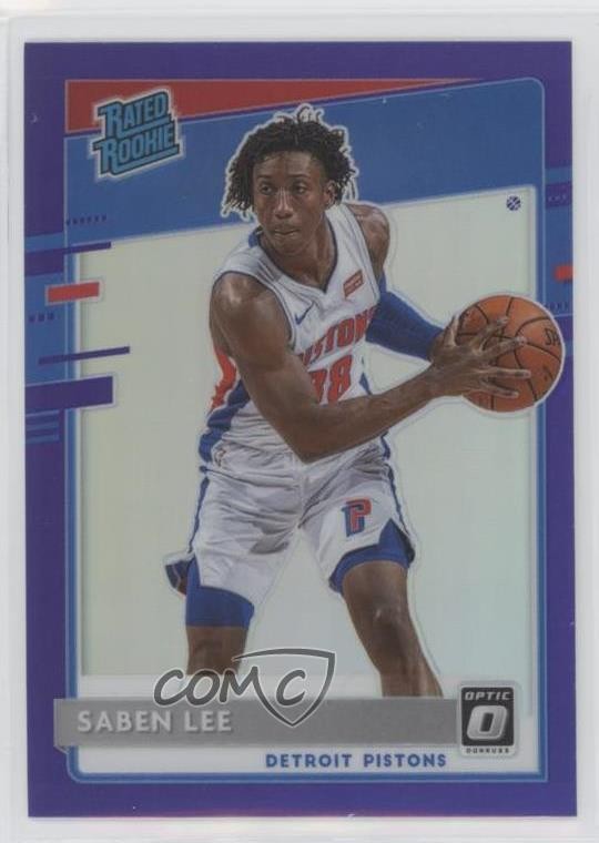 2020-21 Panini Donruss Optic Rated Purple Prizm Saben Lee #191 Rookie RC k7p