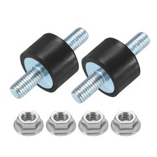 2Pcs M5 x 12mm Rubber Mounts, 10 x 15mm Rubber Vibration Isolator with Nuts
