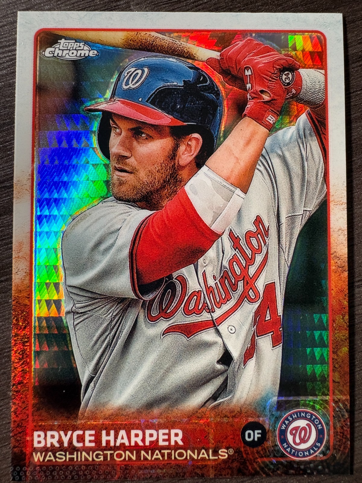 2015 Topps Chrome Bryce Harper #81 Prism Refractor