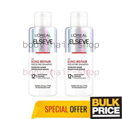 Elseve Bond Repair Rescue Pre-Shampoo Repair stark geschädigtes Haar 200ml 2e...