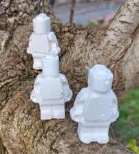 100 x MiniFigs  Reactive Shooting Air Rifle Targets Shattering Chalk 4cm Tall