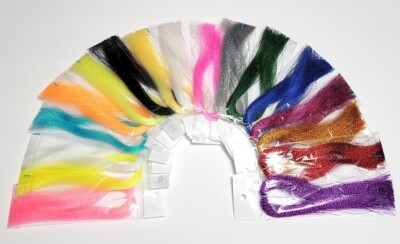 DIY Fishing lures, Jigs, Sabiki & Fly tying Tinsel flash Hair Material ~ US SHIP