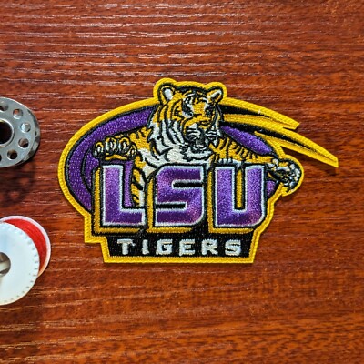 Lsu Patch LSU Patch Louisiana State University Tigers College Embroidered Iron On ...