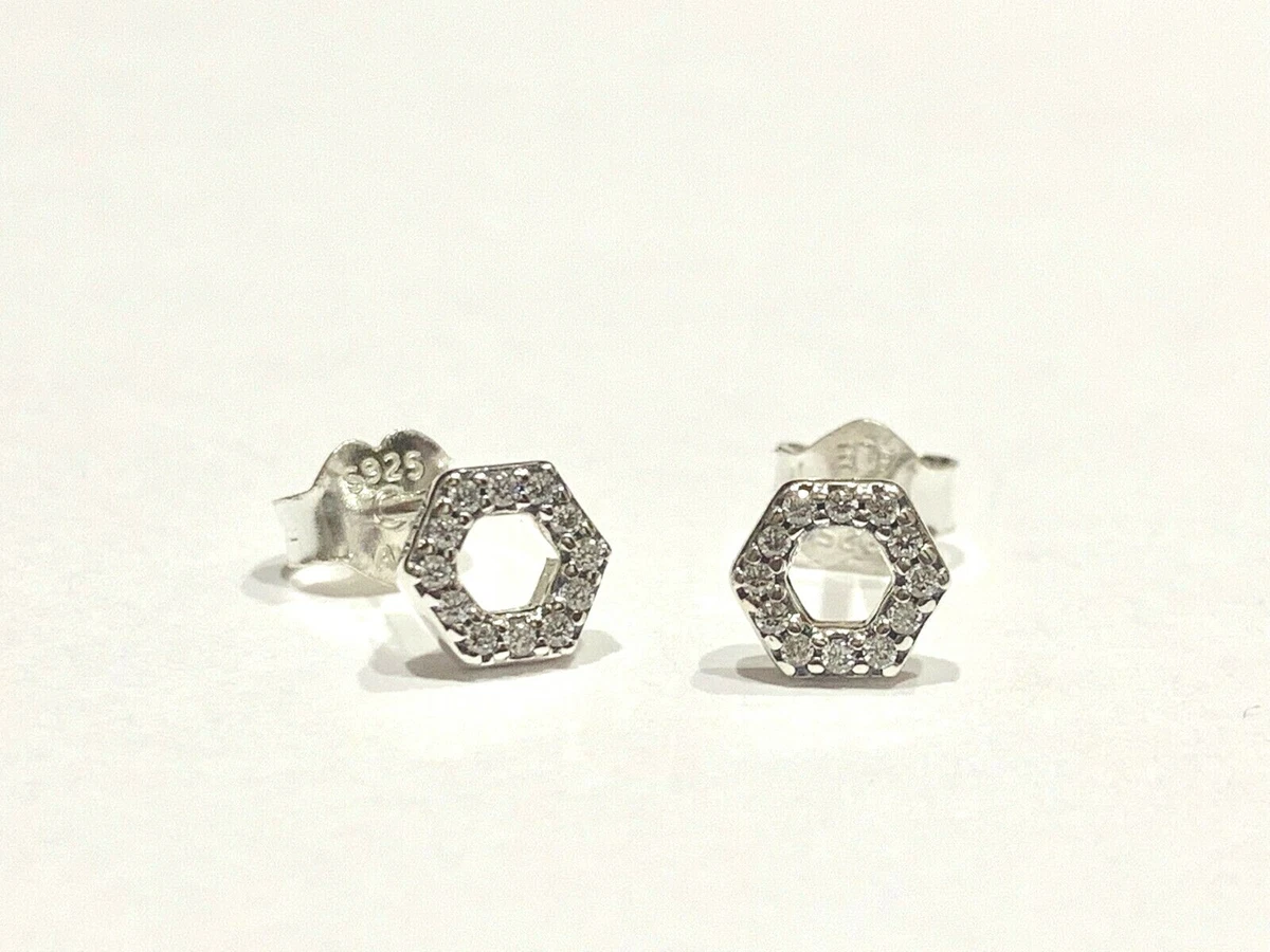 Pandora on sale hexagon earrings