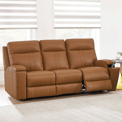 Hydeline Venice Zero Gravity Power Motion Recline Headrest Leather Sofa Couch - Picture 12 of 15