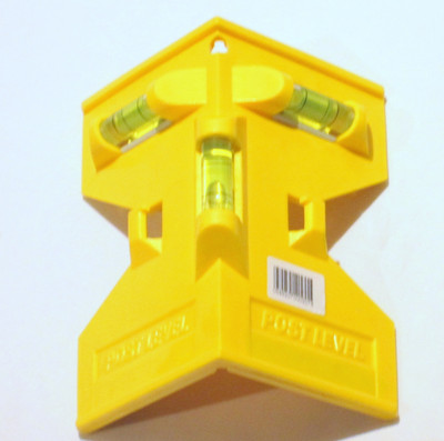 Magnetic 90 Degree Post Level 3 Acrylic Bubble Vials 4 Built In Side Magnets